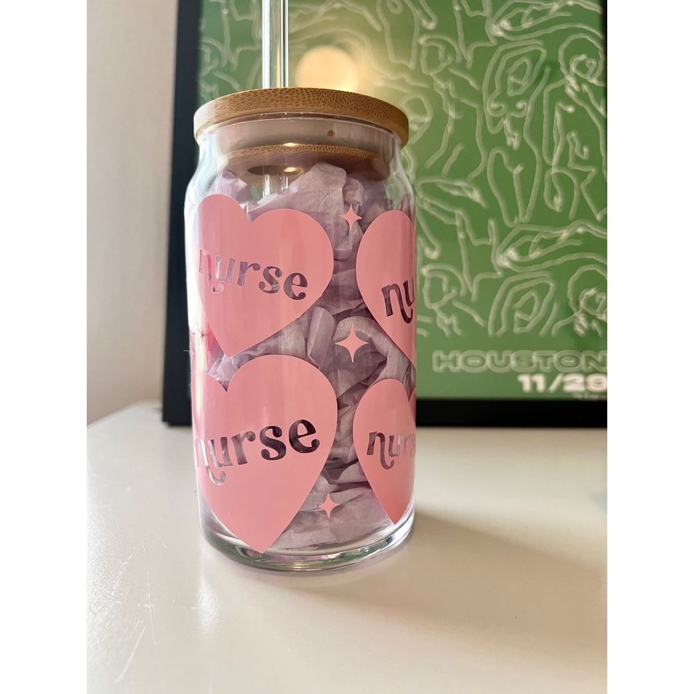 Coffee cup Glass beer can Nurse design